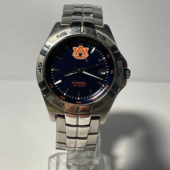 Auburn Tigers NCAA Stainless-Steel Watch by Fossil NEW (RARE)